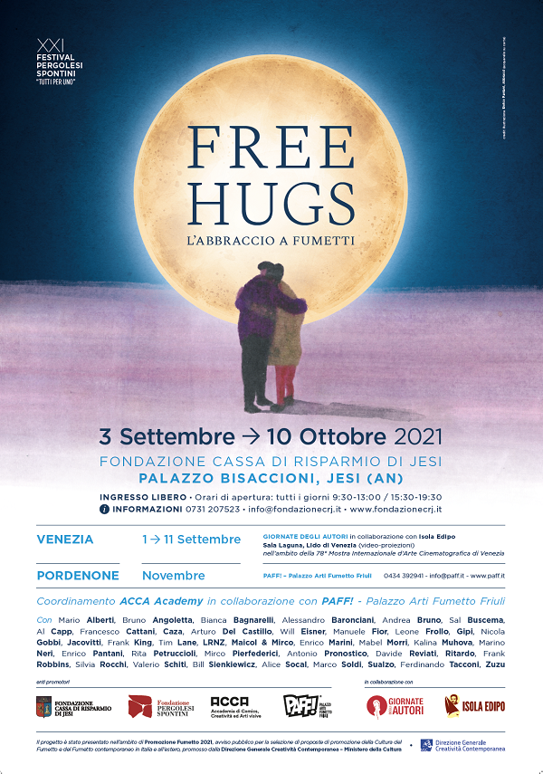 A Free Hugs il 3° posto del 1° bando ministeriale “Promozione Fumetto 2021” A Free Hugs il 3° posto del 1° bando ministeriale “Promozione Fumetto 2021”