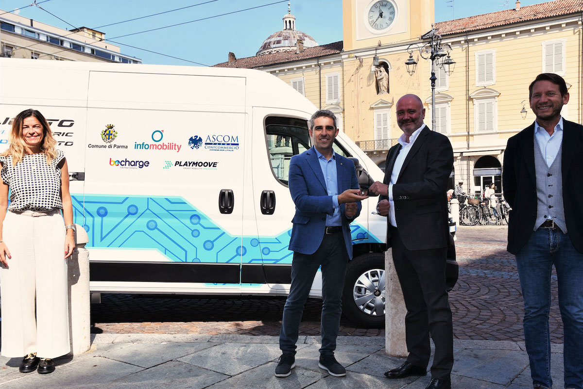 E-Ducato di Fiat Professional al fianco degli  operatori economici di Parma