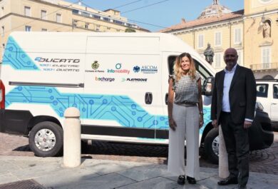 E-Ducato di Fiat Professional al fianco degli  operatori economici di Parma