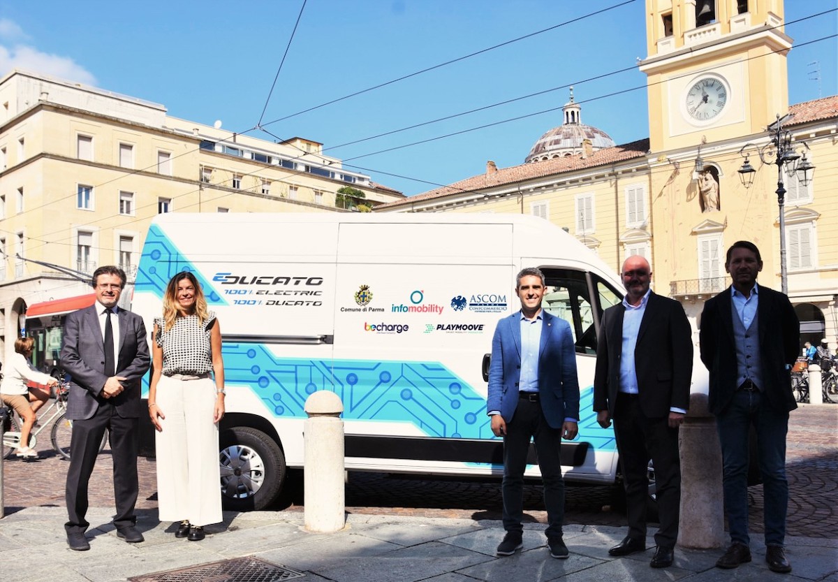 E-Ducato di Fiat Professional al fianco degli  operatori economici di Parma