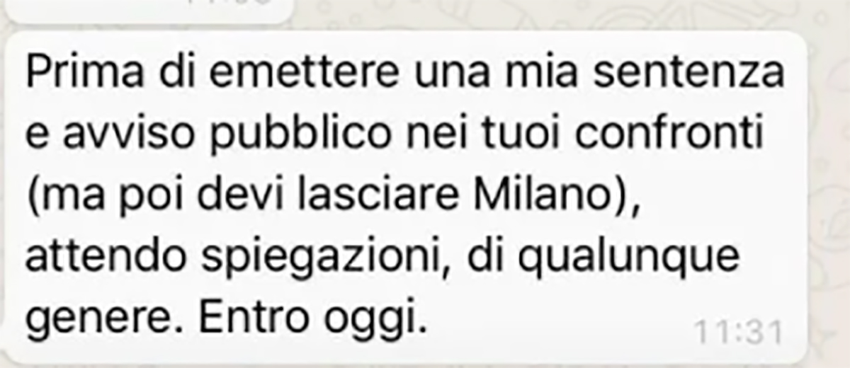 messaggio messaggio