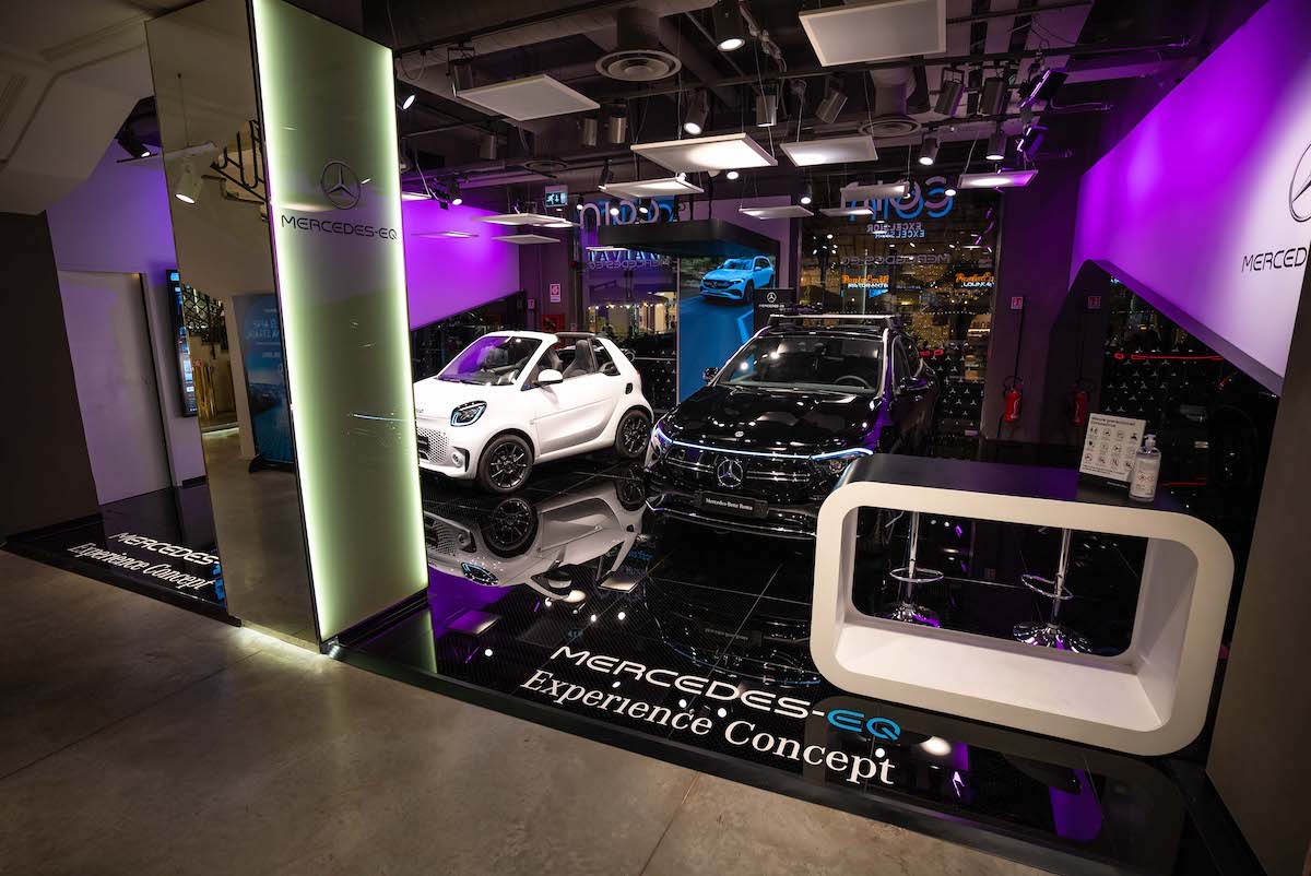 Mercedes-EQ Experience Concept protagonista nei Lifestyle Hub di Coin Mercedes-EQ Experience Concept protagonista nei Lifestyle Hub di Coin
