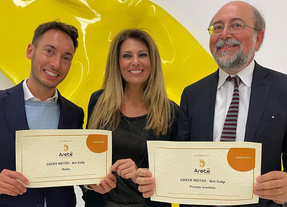 Green Meteo, il programma di Rai Gulp si aggiudica il Premio Areté 2021 Green Meteo, il programma di Rai Gulp si aggiudica il Premio Areté 2021