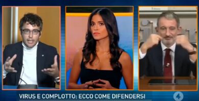 Green Pass, caos a Rete 4: Fusaro smaschera “l’infame” tessera verde