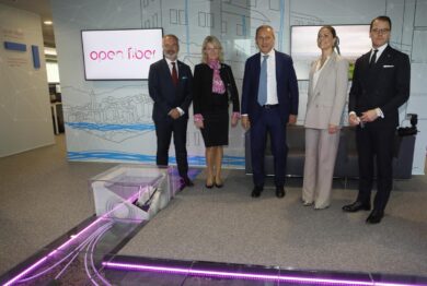 Open Fiber, i reali di Svezia in visita al quartier generale di Roma