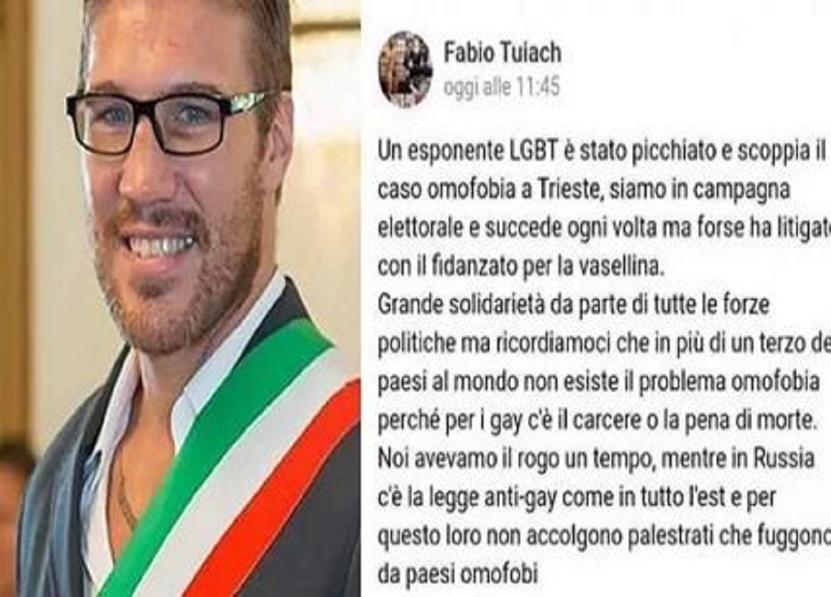 Omofobia, Tuiach denunciato dai Sentinelli: chiesto il rinvio a giudizio Omofobia, Tuiach denunciato dai Sentinelli: chiesto il rinvio a giudizio