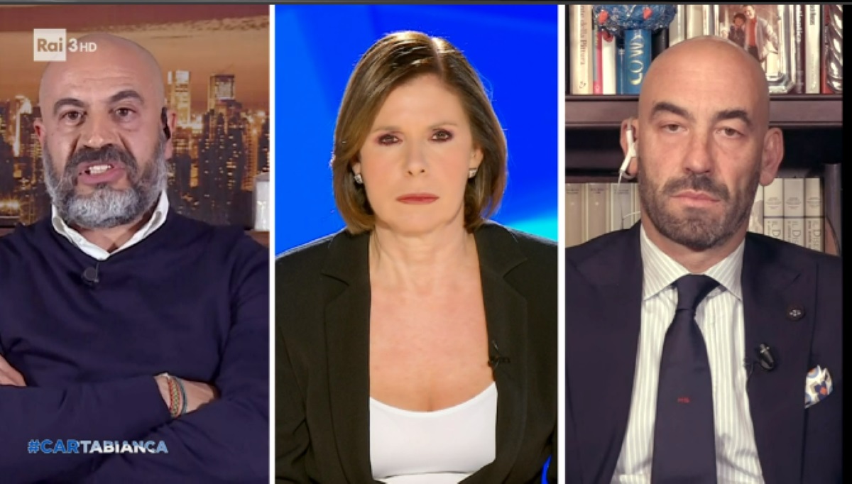 Paragone si imbavaglia a Cartabianca: “No Green Pass disertori da fucilare”