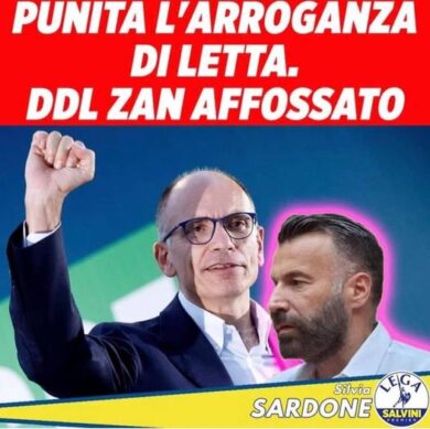 Zan querela Sardone: “Mi accosta allo spot che discriminava i sieropositivi”