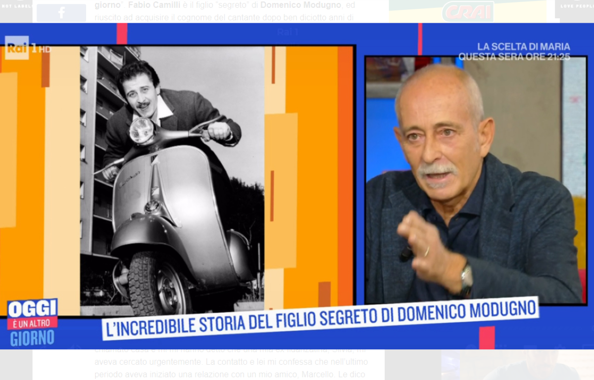 Domenico Modugno, figlio segreto Fabio Camilli: “Lo sapevamo tutti tranne me” Domenico Modugno, figlio segreto Fabio Camilli: “Lo sapevamo tutti tranne me”
