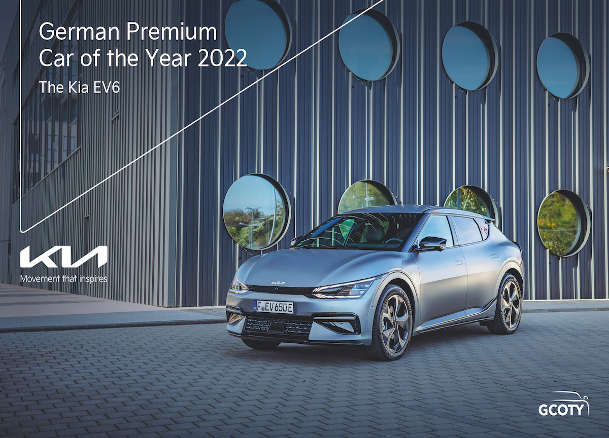 Kia EV6 si aggiudica il titolo “Auto dell’Anno 2022”  in Germania