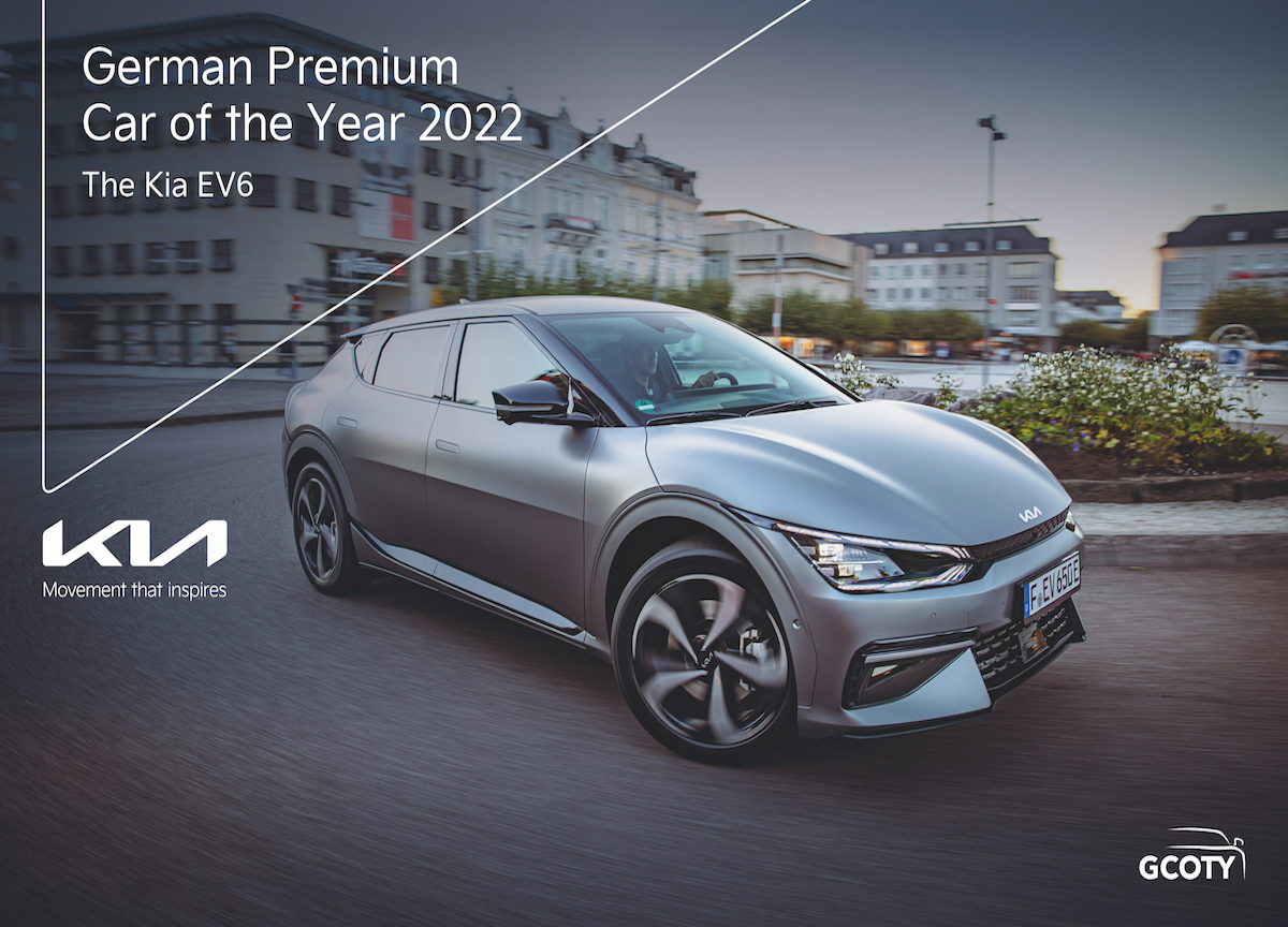 Kia EV6 si aggiudica il titolo “Auto dell’Anno 2022”  in Germania