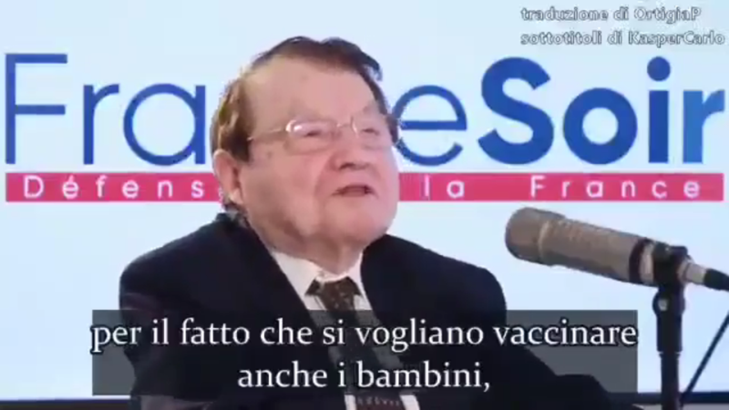 Montagnier: “Vaccino covid ai bambini mi scandalizza” – Il tg VERO GIORNALE Montagnier: “Vaccino covid ai bambini mi scandalizza” – Il tg VERO GIORNALE