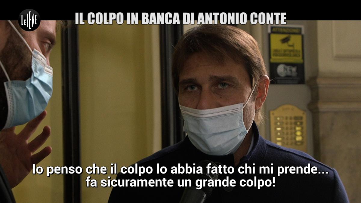 Le Iene, Antonio Conte e il “colpo in banca” dell’allenatore del Tottenham Le Iene, Antonio Conte e il “colpo in banca” dell’allenatore del Tottenham