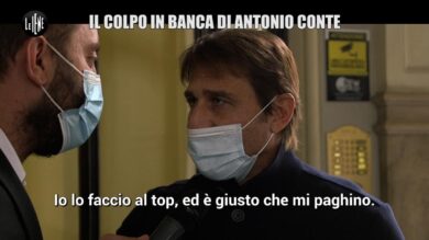 Le Iene, Antonio Conte e il “colpo in banca” dell’allenatore del Tottenham