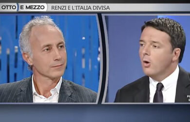 Matteo Renzi-Marco Travaglio: scontro da Lilli Gruber a “Otto e mezzo”
