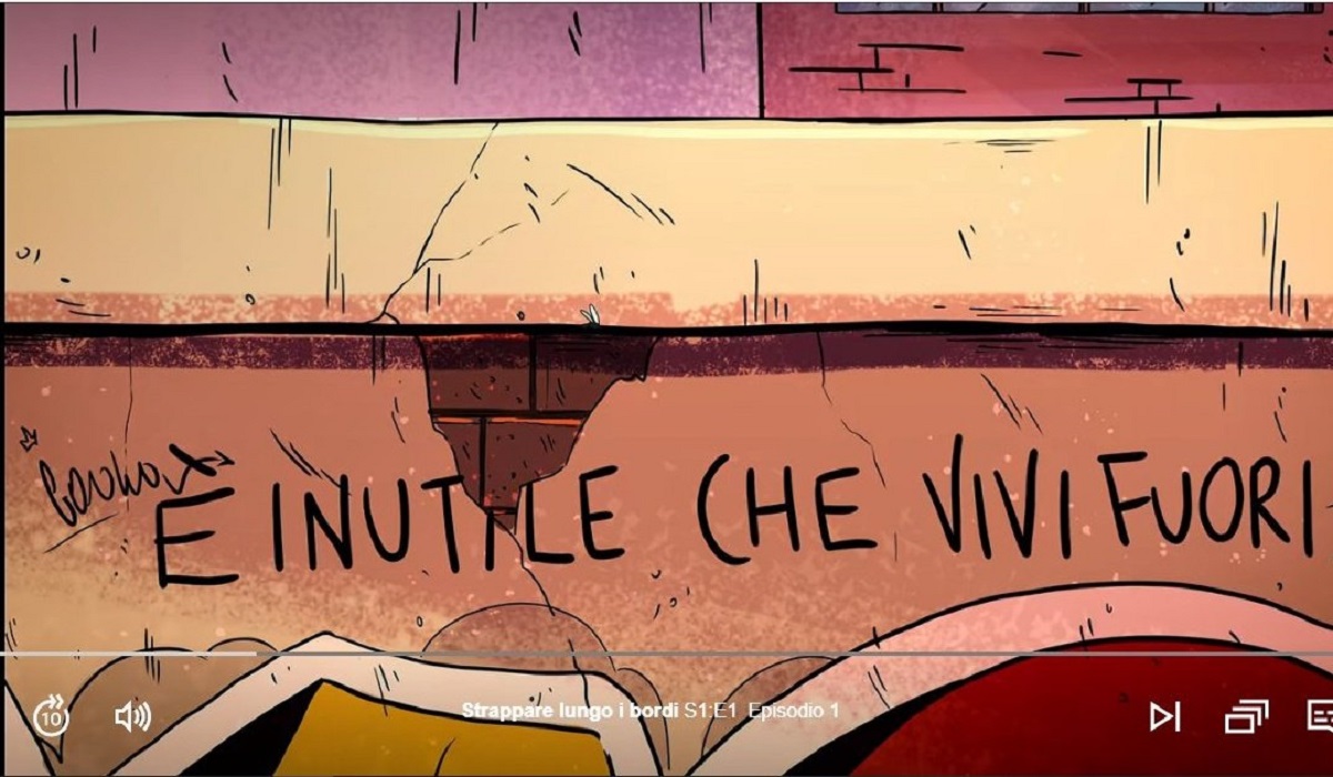 Zerocalcare, Strappare lungo i bordi la serie più vista ma non senza polemica