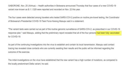 Irrompe la variante sudafricana, trovata nei vaccinati – Il tg VERO GIORNALE