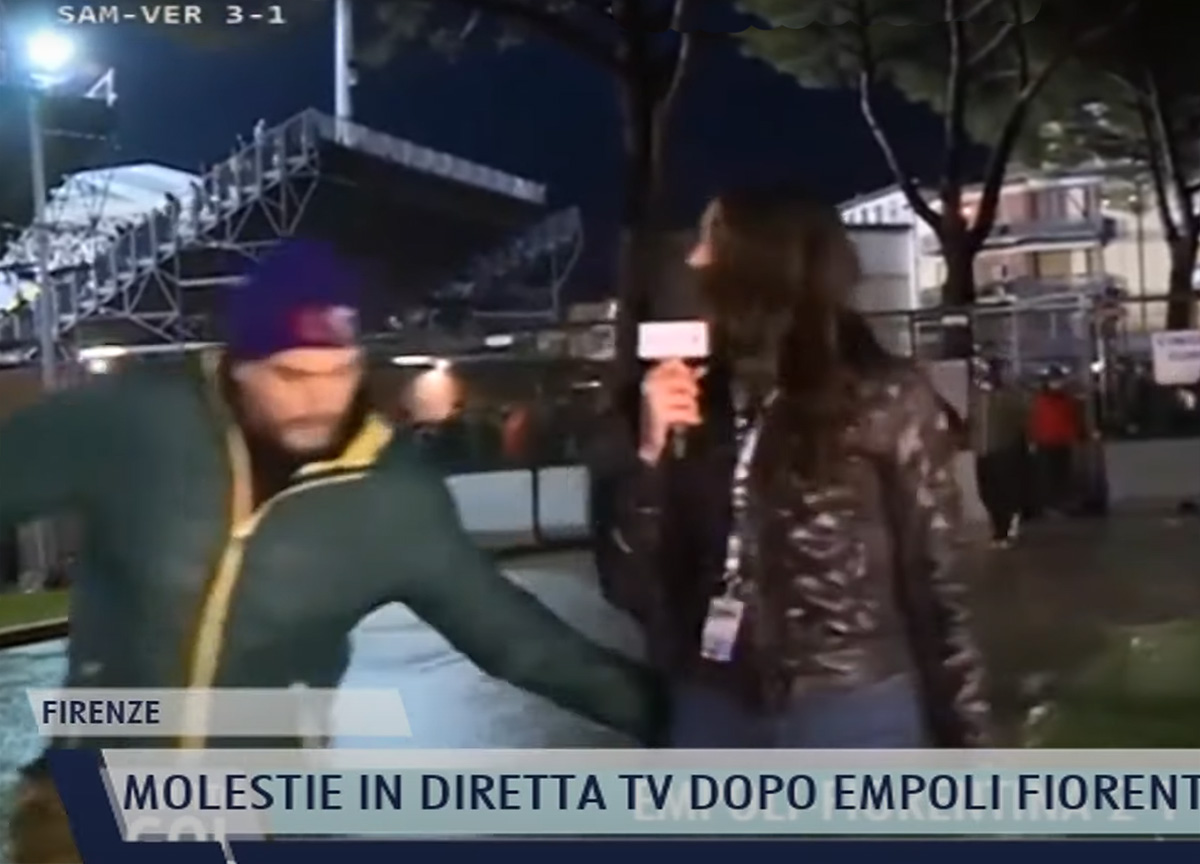 Greta Beccaglia, individuato l’autore del palpeggiamento in diretta TV Greta Beccaglia, individuato l’autore del palpeggiamento in diretta TV