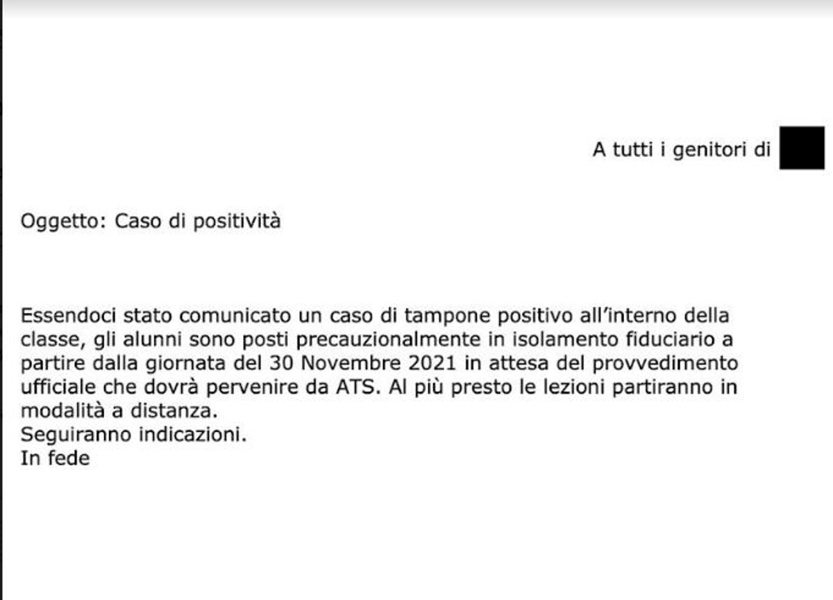 Scuola, clamoroso a Milano: un preside “scavalca” Draghi. Dad con un solo caso