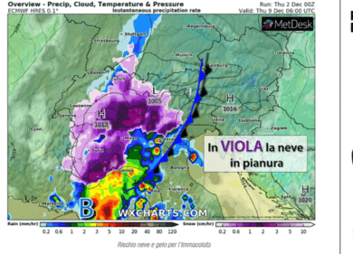 Meteo neve in pianura: sarà più forte del previsto. Milano, Torino, Genova…