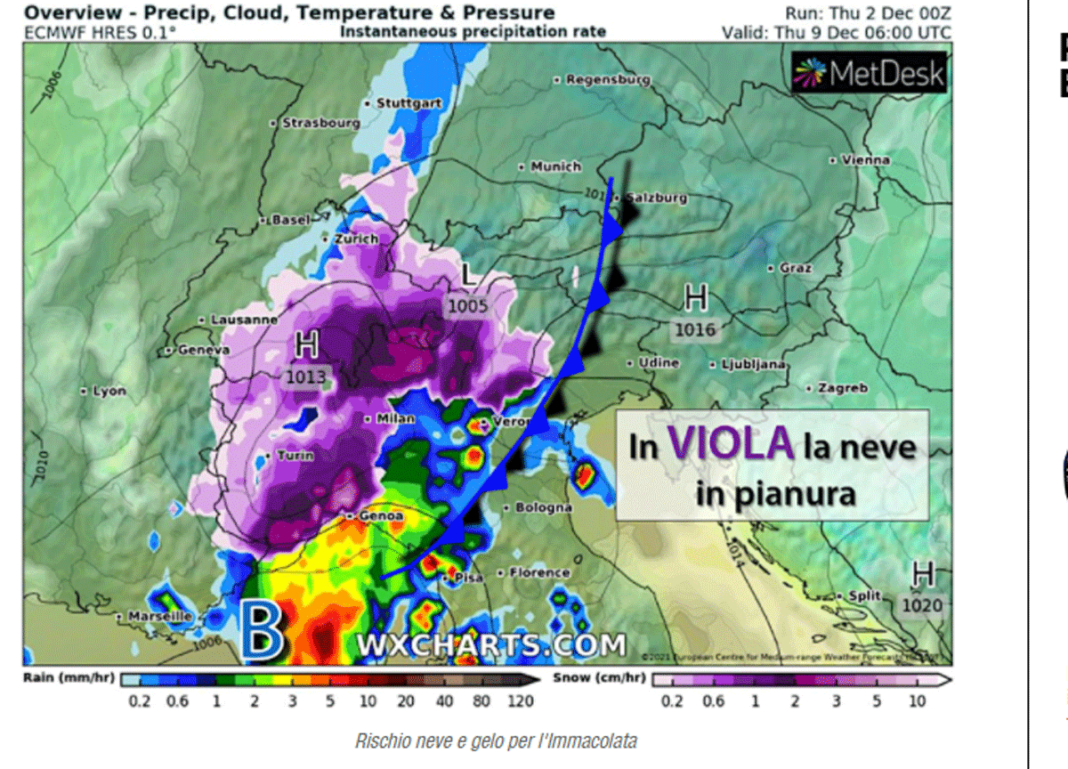 Meteo neve in pianura: sarà più forte del previsto. Milano, Torino, Genova… Meteo neve in pianura: sarà più forte del previsto. Milano, Torino, Genova…