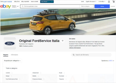 Ford Service Italia apre il primo negozio virtuale su eBay