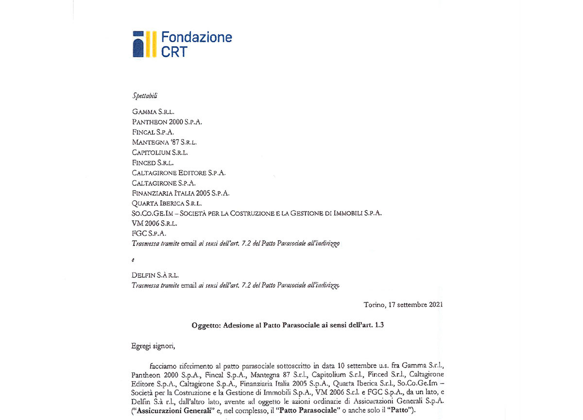 Generali/ Plusvalenze, Cda, 4mila azioni di Lapucci: Crt all’assalto di Donnet Generali/ Plusvalenze, Cda, 4mila azioni di Lapucci: Crt all’assalto di Donnet