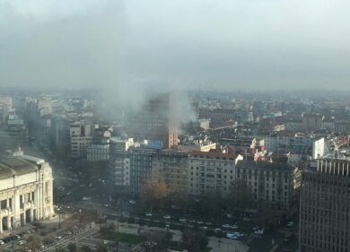 Milano, incendio all’hotel Michelangelo. FOTO