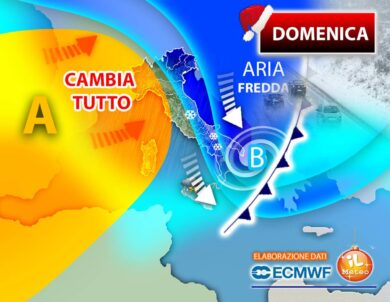 Meteo: neve-nubifragi, poi alta pressione Azzorre. Allarme danni all’economia