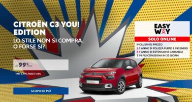 La serie speciale Citroën C3YOU! è in vendita solo online