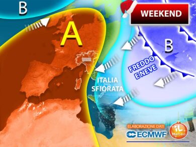 Meteo weekend: gelo dai balcani e nebbia. Neve al Sud! E Natale… Previsioni