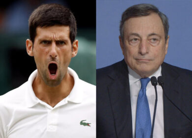 Draghi e il governo in confusione. Ma per la sinistra il nemico è Djokovic