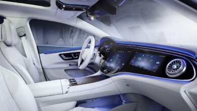 LG Electronics sale a bordo della nuova Mercedes EQS EV