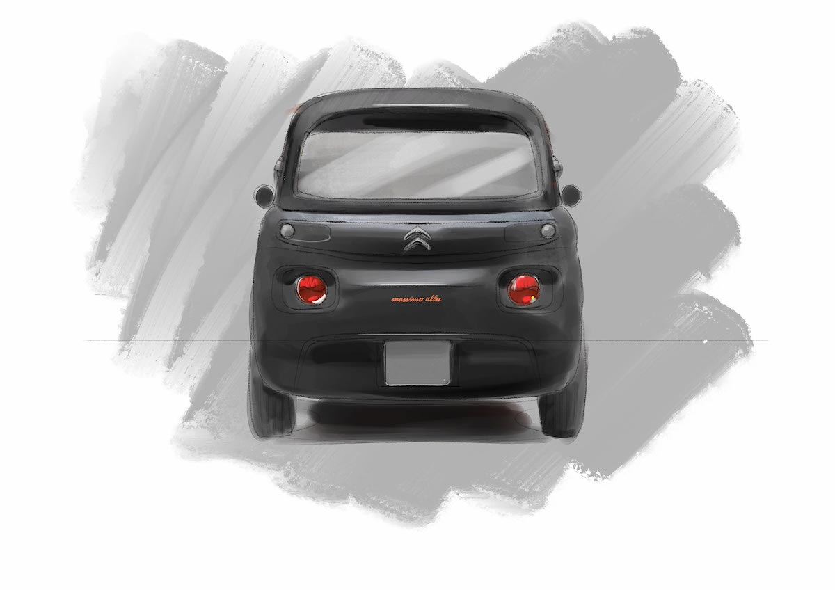 Citroën AMI ha ispirato la creatività dello stilista italiano Massimo Alba Citroën AMI ha ispirato la creatività dello stilista italiano Massimo Alba