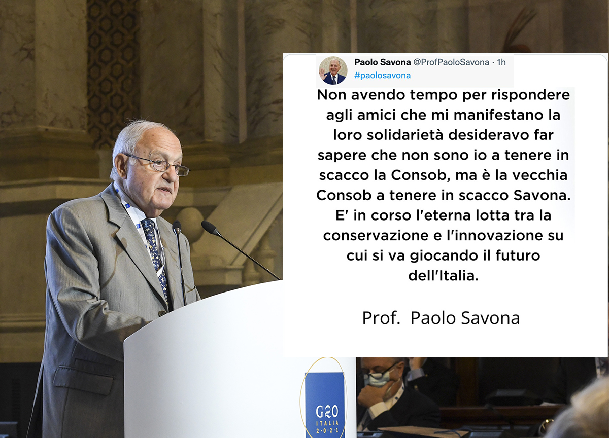 Galleria foto 'Consob, che cosa c’è dietro l’irrituale risposta di Savona al Foglio' - foto 1