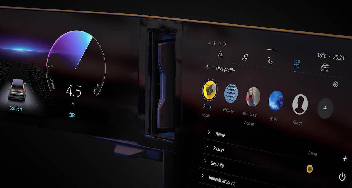 Su nuova Renault Megane E-Tech il più innovativo dei display