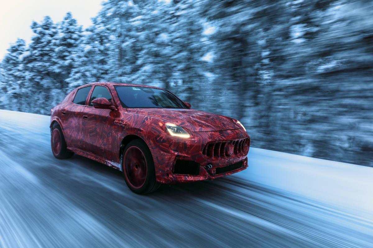 Maserati Grecale, ultimi test estremi nelle radure svedesi