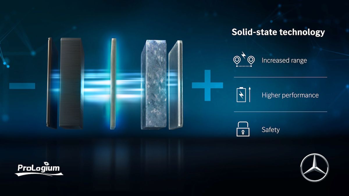 Mercedes e ProLogium intensificano lo sviluppo delle batterie a stato solido Mercedes e ProLogium intensificano lo sviluppo delle batterie a stato solido