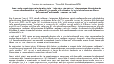 Comitato Etica e biomedicina, duro attacco all’Italia – Il tg VERO GIORNALE