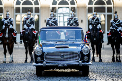 La Lancia Flaminia attente il Presidente Mattarella