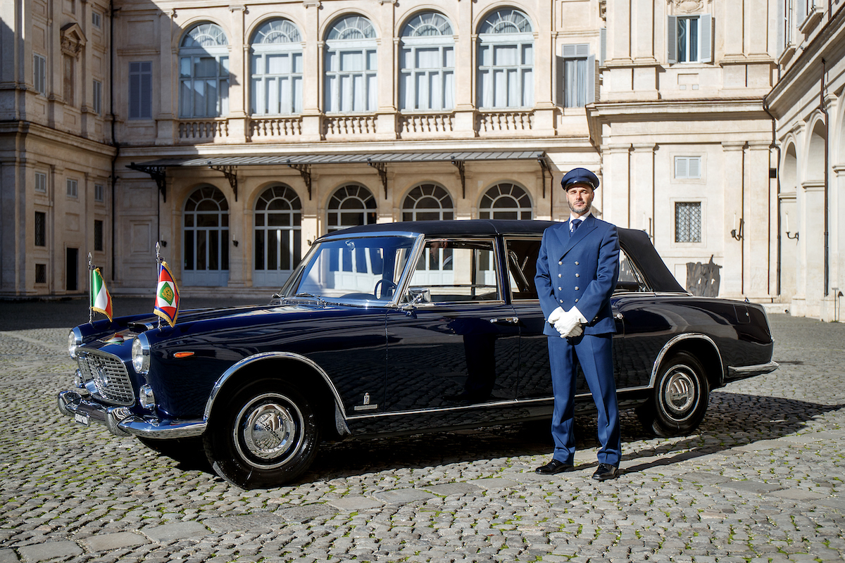 La Lancia Flaminia attente il Presidente Mattarella