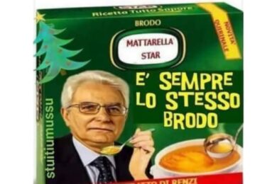Mattarella bis al Quirinale? È sempre lo stesso brodo. Ironia social