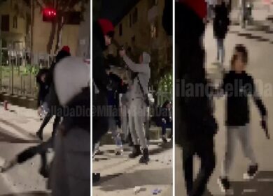 Milano, festa in strada con AK47 e pistole in Giambellino