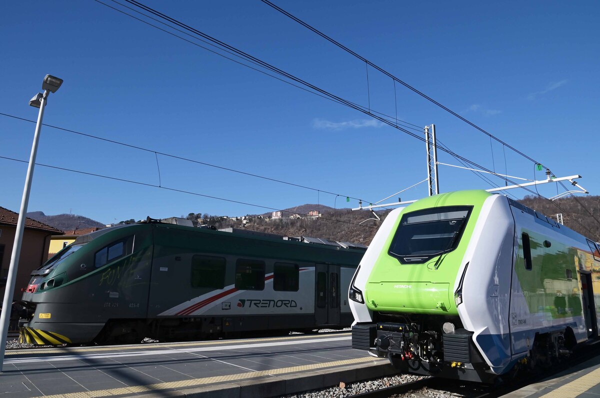 Caravaggio, nuovo treno da Milano a Porto Ceresio: le foto