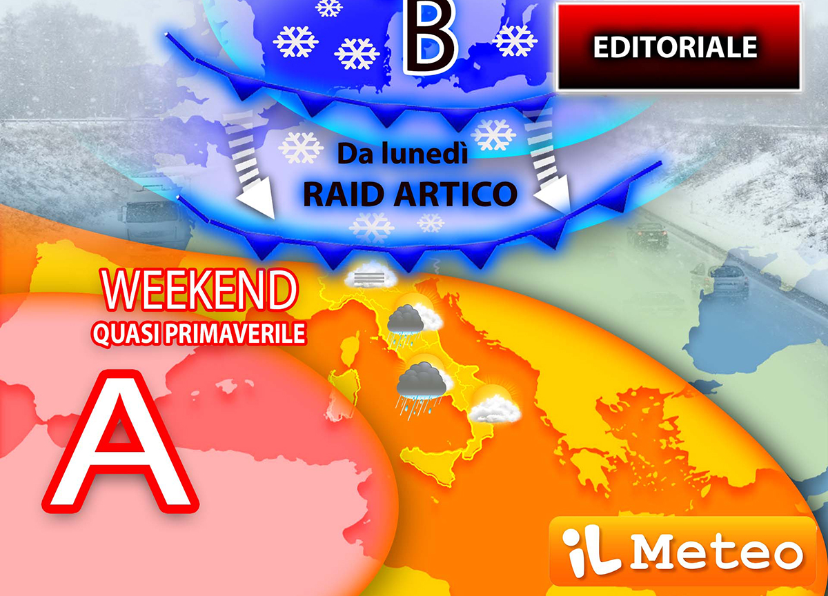 Meteo, allarme siccità e temperature a picco: dal raid artico alla neve