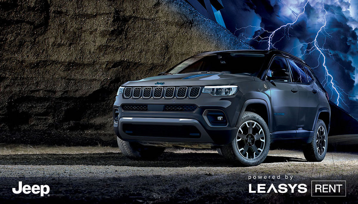 Leasys Rent lancia plug & drive,dedicata a Jeep Renegade e Compass 4xe plug-in