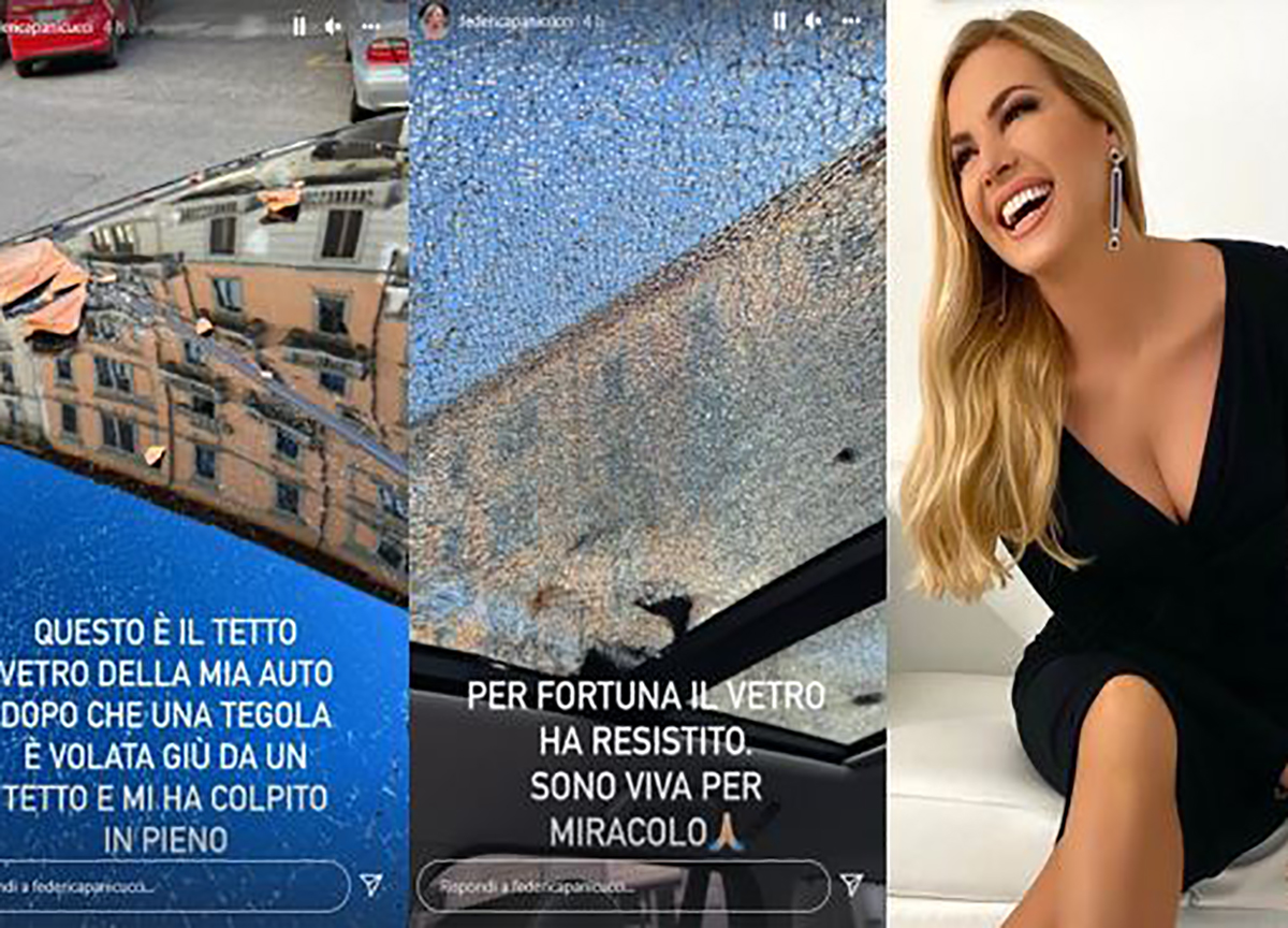 Milano, Federica Panicucci vittima del vento forte: “Sono viva per miracolo” Milano, Federica Panicucci vittima del vento forte: “Sono viva per miracolo”