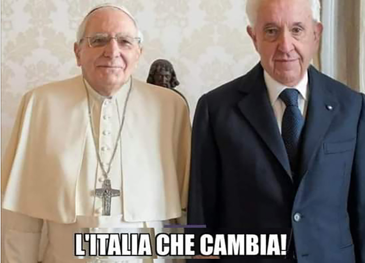 Mattarella e Papa Francesco, ecco l’Italia che cambia. L’ironia del web