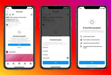 Instagram, al via “Prenditi una pausa”: gestire al meglio il tempo sull’app