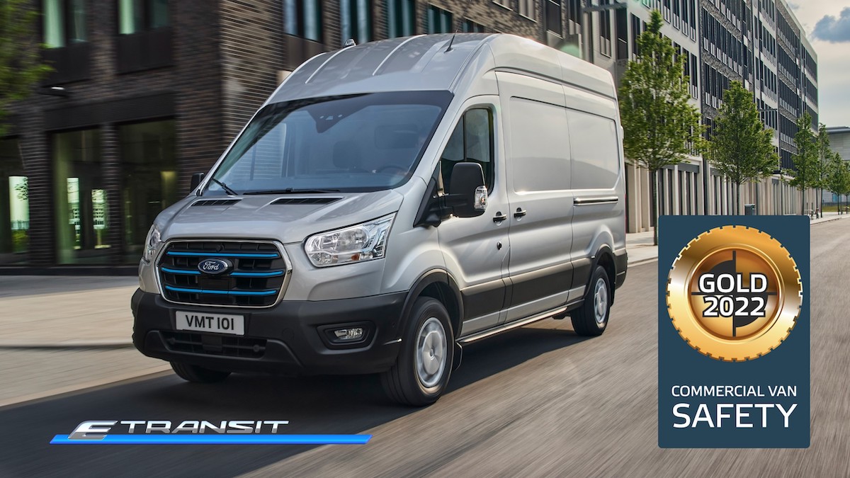 Ford E-Transit All-Electric riceve il riconoscimento Gold da Euro NCAP Ford E-Transit All-Electric riceve il riconoscimento Gold da Euro NCAP